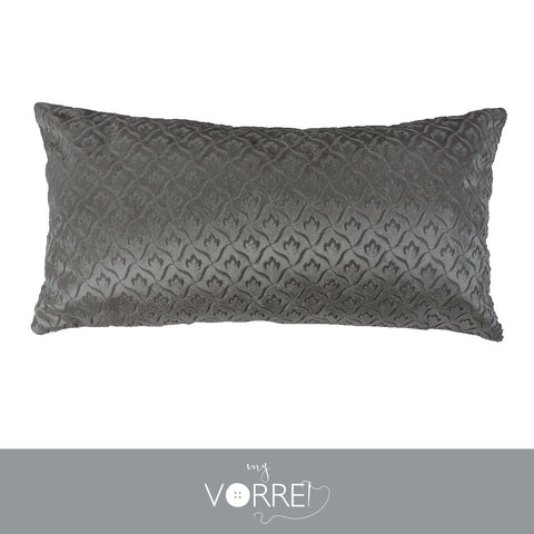 1 Fodera Cuscino Velluto Disegno Piccolo cm 30x60 Senza imbottitura Sfoderabile In 8 Tonalità Colore