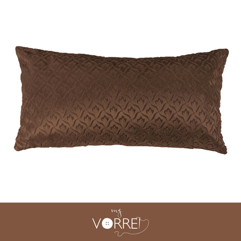 1 Cuscino Velluto Disegno Piccolo cm 30x60 Con imbottitura fiocco anallergico Sfoderabile In 8 Tonalità Colore