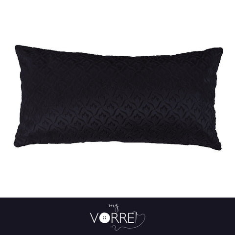 1 Fodera Cuscino Velluto Disegno Piccolo cm 30x60 Senza imbottitura Sfoderabile In 8 Tonalità Colore