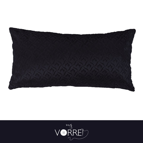 1 Cuscino Velluto Disegno Piccolo cm 30x60 Con imbottitura fiocco anallergico Sfoderabile In 8 Tonalità Colore