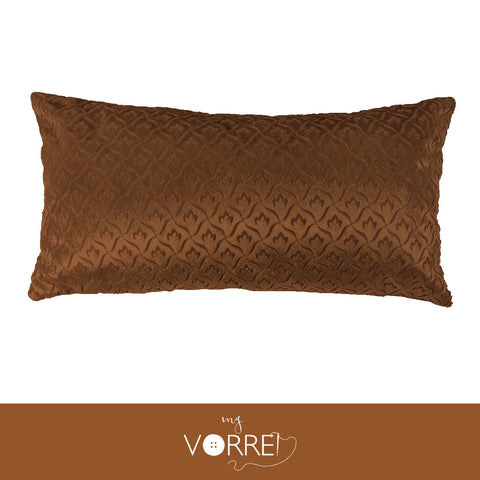 1 Cuscino Velluto Disegno Piccolo cm 30x60 Con imbottitura fiocco anallergico Sfoderabile In 8 Tonalità Colore