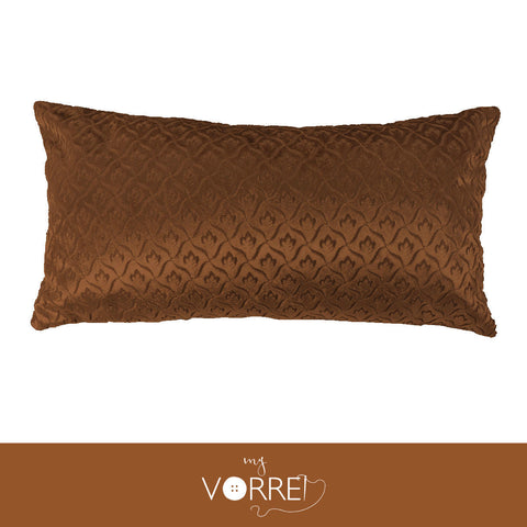 1 Fodera Cuscino Velluto Disegno Piccolo cm 30x60 Senza imbottitura Sfoderabile In 8 Tonalità Colore