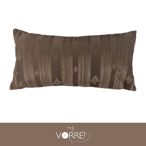 1 Cuscino Velluto Riga cm 30x60 Con imbottitura fiocco anallergico Sfoderabile In 8 Tonalità Colore