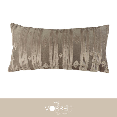 1 Cuscino Velluto Riga cm 30x60 Con imbottitura fiocco anallergico Sfoderabile In 8 Tonalità Colore