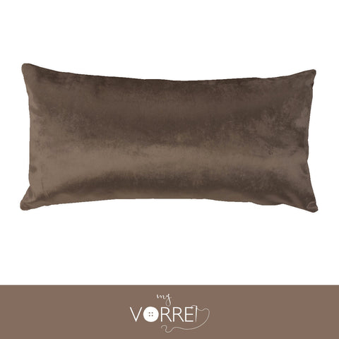1 Fodera Cuscino Velluto Unito cm 30x60  Senza imbottitura Sfoderabile In 8 Tonalità Colore