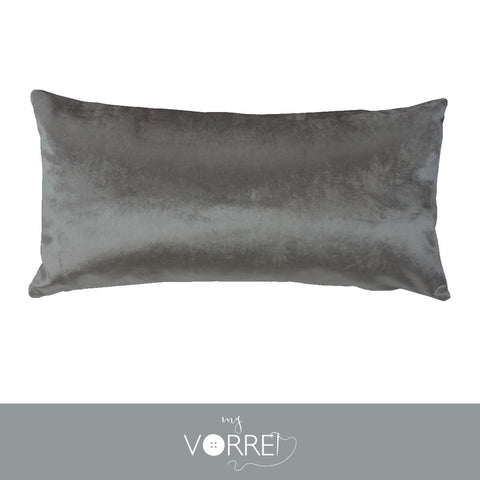 1 Cuscino Velluto Unito cm 30x60  Con imbottitura fiocco anallergico Sfoderabile In 8 Tonalità Colore