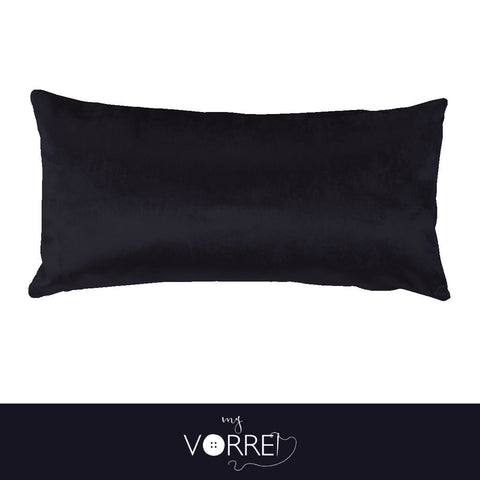 1 Fodera Cuscino Velluto Unito cm 30x60  Senza imbottitura Sfoderabile In 8 Tonalità Colore
