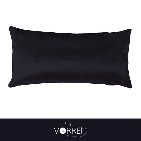 1 Cuscino Velluto Unito cm 30x60  Con imbottitura fiocco anallergico Sfoderabile In 8 Tonalità Colore