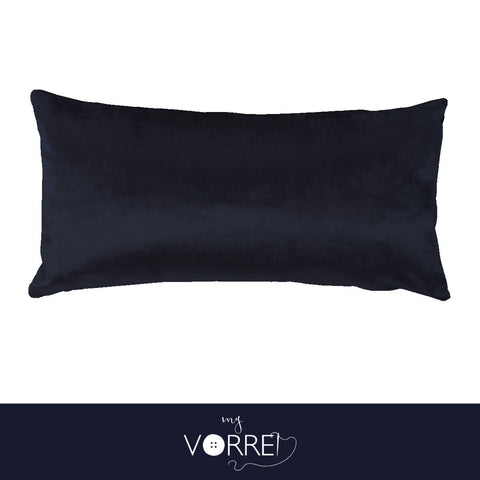 1 Cuscino Velluto Unito cm 30x60  Con imbottitura fiocco anallergico Sfoderabile In 8 Tonalità Colore
