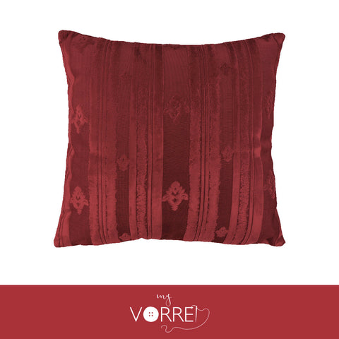 1 Cuscino Velluto Riga cm 45x45  Con imbottitura fiocco anallergico Sfoderabile In 8 Tonalità Colore