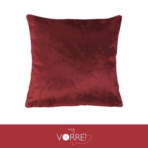 1 Cuscino Velluto Unito cm 45x45 Con imbottitura fiocco anallergico Sfoderabile In 8 Tonalità Colore