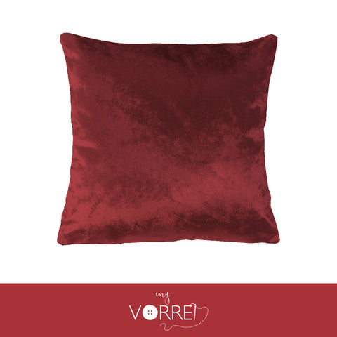 1 Fodera Cuscino Velluto Unito cm 45x45  Senza imbottitura Sfoderabile In 8 Tonalità Colore