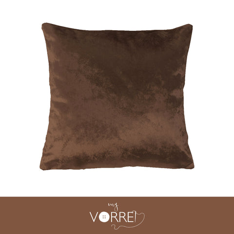 1 Cuscino Velluto Unito cm 45x45 Con imbottitura fiocco anallergico Sfoderabile In 8 Tonalità Colore