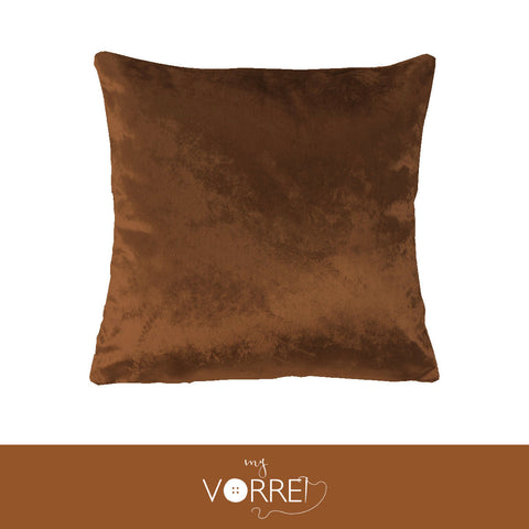 1 Fodera Cuscino Velluto Unito cm 45x45  Senza imbottitura Sfoderabile In 8 Tonalità Colore