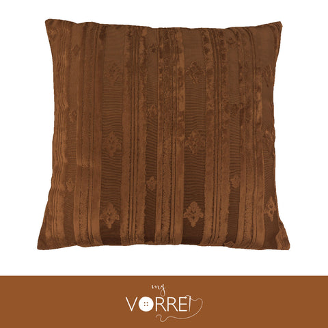 1 Cuscino Velluto Riga cm 60x60  Con imbottitura fiocco anallergico Sfoderabile In 8 Tonalità Colore