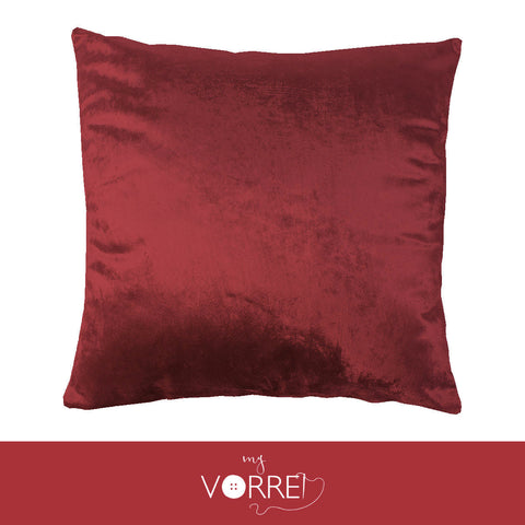 1 Fodera Cuscino Velluto Unito cm 60x60  Senza imbottitura Sfoderabile In 8 Tonalità Colore