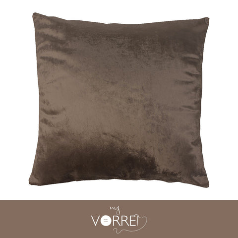 1 Fodera Cuscino Velluto Unito cm 60x60  Senza imbottitura Sfoderabile In 8 Tonalità Colore