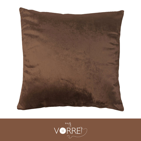 1 Fodera Cuscino Velluto Unito cm 60x60  Senza imbottitura Sfoderabile In 8 Tonalità Colore