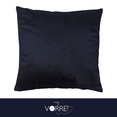 1 Fodera Cuscino Velluto Unito cm 60x60  Senza imbottitura Sfoderabile In 8 Tonalità Colore