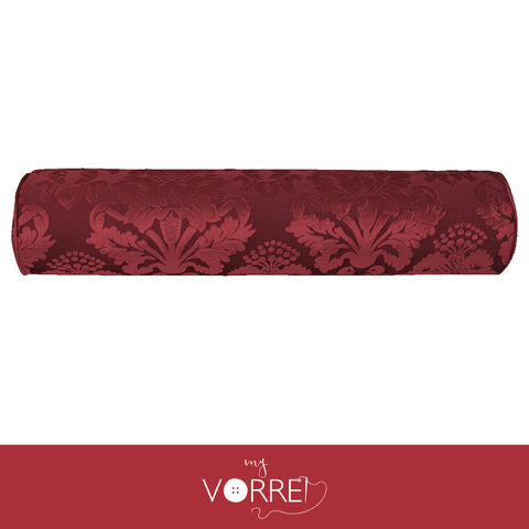 1 Fodera Cuscino Cilindro Velluto Disegno Grande Modello 1  cm 20x70  Con Interno Poliuretano HD Sfoderabile In 8 Tonalità Colore