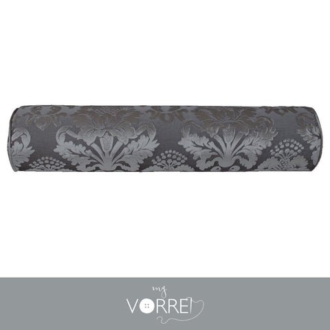1 Fodera Cuscino Cilindro Velluto Disegno Grande Modello 1  cm 20x70  Con Interno Poliuretano HD Sfoderabile In 8 Tonalità Colore
