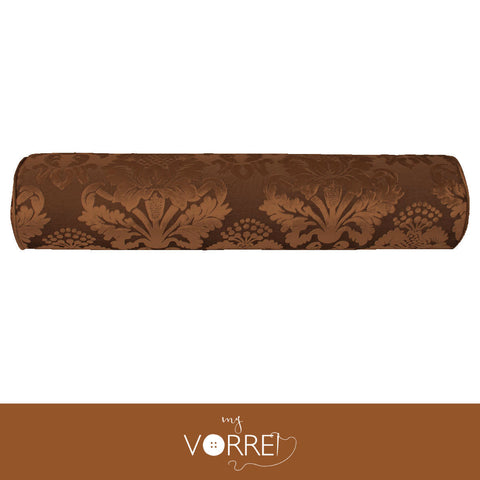 1 Fodera Cuscino Cilindro Velluto Disegno Grande Modello 1  cm 20x70  Con Interno Poliuretano HD Sfoderabile In 8 Tonalità Colore