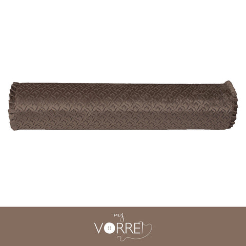 1 Cuscino Cilindro Velluto Riga Grande Modello 2 cm 20x60  Con Interno Poliuretano HD Sfoderabile In 8 Tonalità Colore