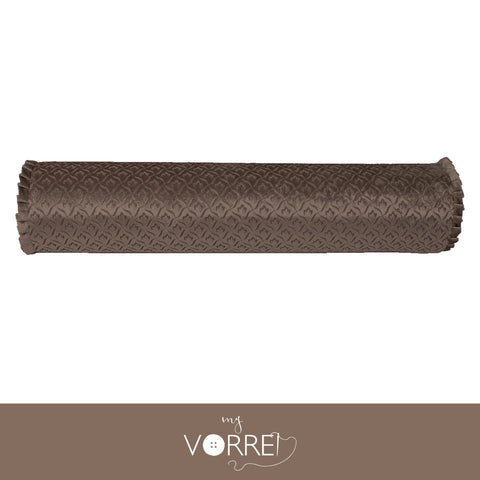 1 Fodera Cuscino Cilindro Velluto Riga Modello 2  cm 20x70  Con Interno Poliuretano HD Sfoderabile In 8 Tonalità Colore