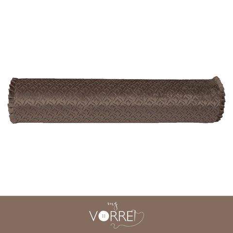 1 Fodera Cuscino Cilindro Velluto Disegno Grande Modello 2  cm 20x70  Con Interno Poliuretano HD Sfoderabile In 8 Tonalità Colore