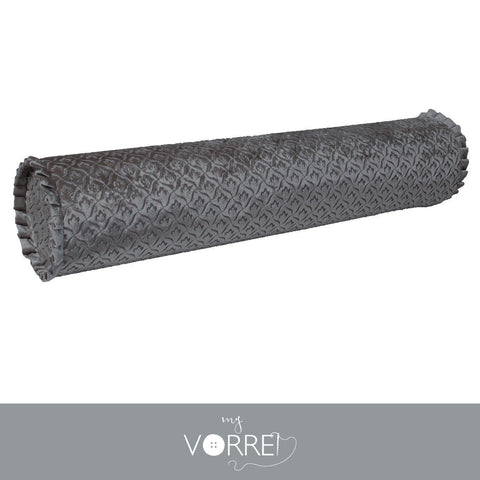 1 Fodera Cuscino Cilindro Velluto Unito  Modello 2  cm 20x70  Con Interno Poliuretano HD Sfoderabile In 8 Tonalità Colore
