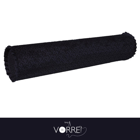 1 Fodera Cuscino Cilindro Velluto Unito  Modello 2  cm 20x70  Con Interno Poliuretano HD Sfoderabile In 8 Tonalità Colore