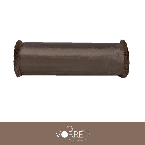 1 Cuscino Cilindro Velluto Disegno Grande Modello 3 cm 20x90  Con Interno Poliuretano HD Sfoderabile In 8 Tonalità Colore