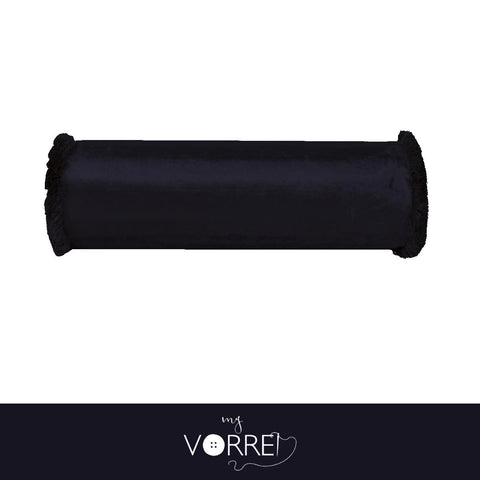 1 Cuscino Cilindro Velluto Riga Grande Modello 3 cm 20x60  Con Interno Poliuretano HD Sfoderabile In 8 Tonalità Colore