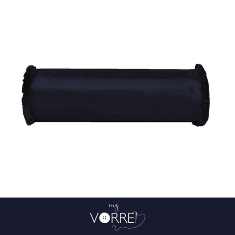 1 Cuscino Cilindro Velluto Riga Grande Modello 3 cm 20x90  Con Interno Poliuretano HD Sfoderabile In 8 Tonalità Colore