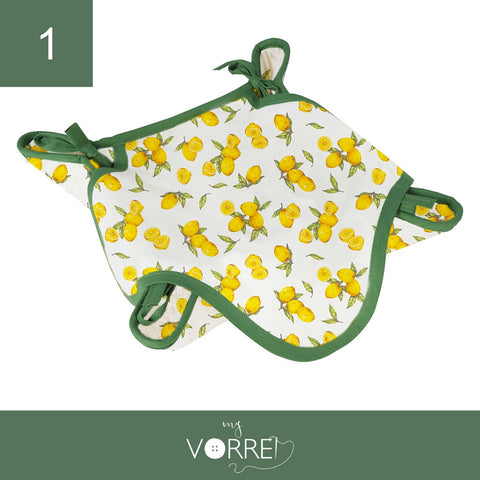 Cesto per il pane Imbottito Limone New | 20x20cm