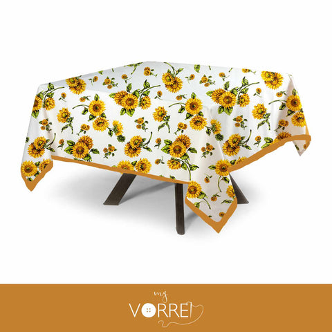 Tovaglia Rotonda Fantasia Girasole Cotone 100%