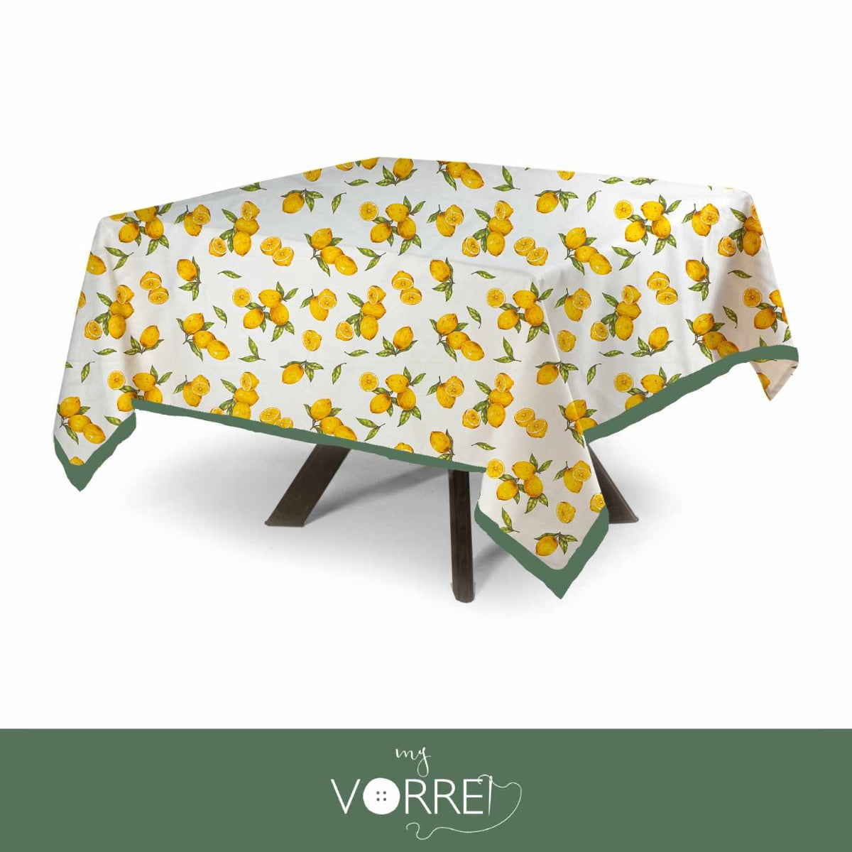 Tovaglia Quadrata Fantasia New Lemon Cotone 100%