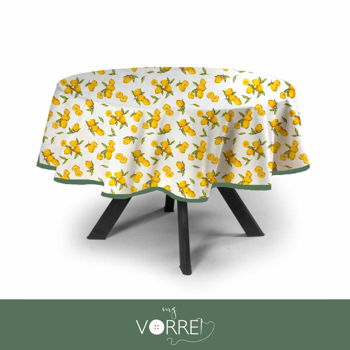 Tovaglia Rotonda Fantasia New Lemon Cotone 100%