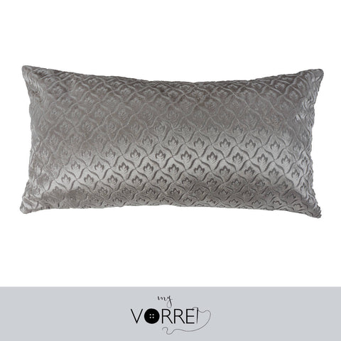 1 Fodera Cuscino Velluto Disegno Piccolo cm 30x60 Senza imbottitura Sfoderabile In 8 Tonalità Colore