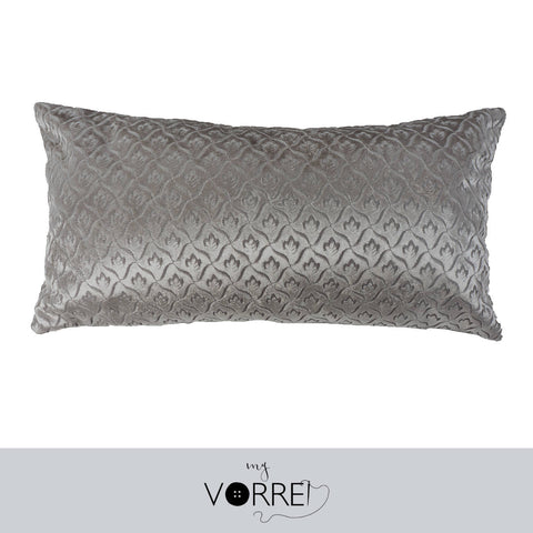 1 Cuscino Velluto Disegno Piccolo cm 30x60 Con imbottitura fiocco anallergico Sfoderabile In 8 Tonalità Colore