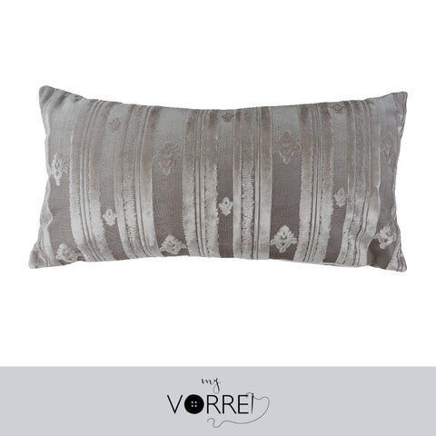 1 Cuscino Velluto Riga cm 30x60 Con imbottitura fiocco anallergico Sfoderabile In 8 Tonalità Colore