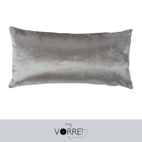 1 Fodera Cuscino Velluto Unito cm 30x60  Senza imbottitura Sfoderabile In 8 Tonalità Colore