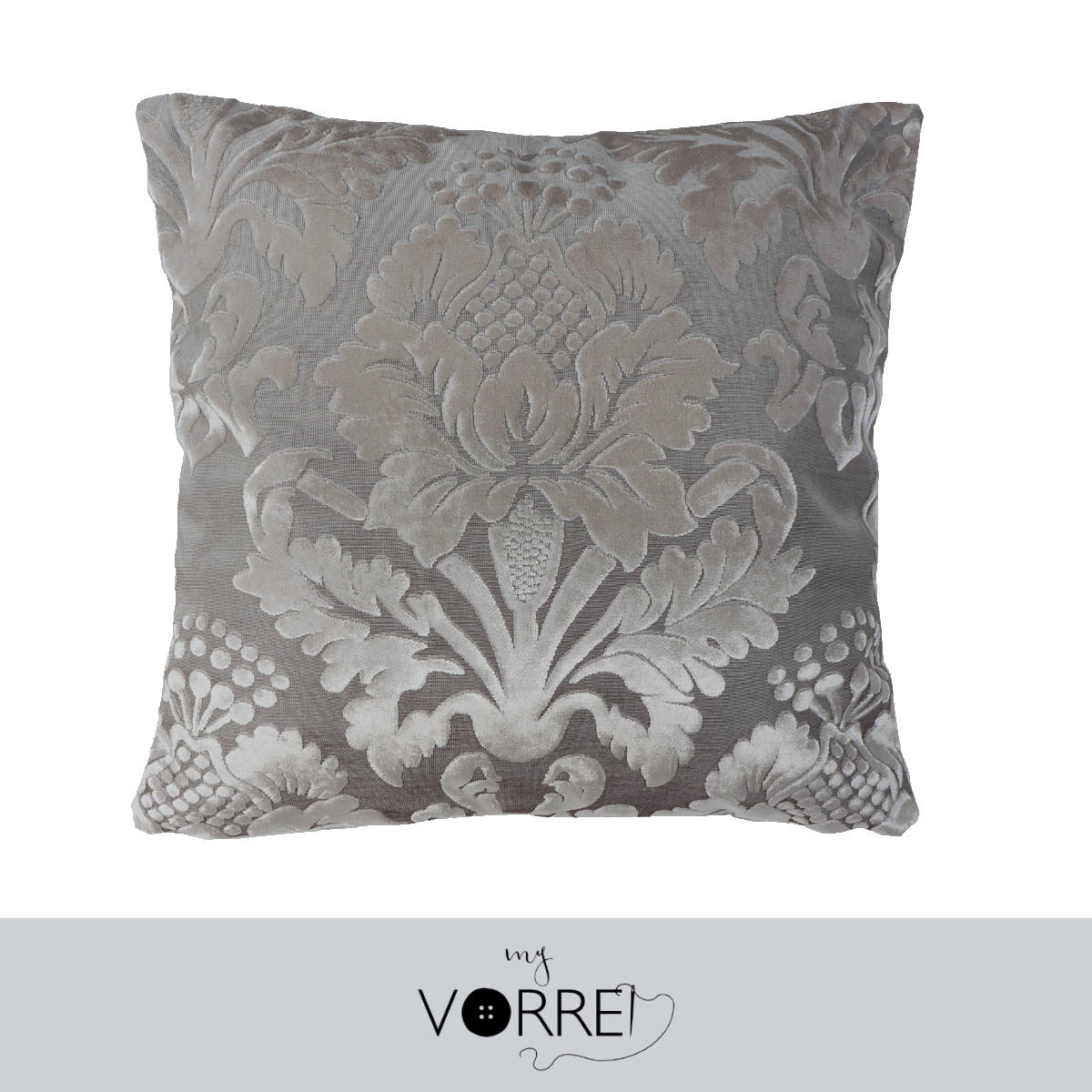 1 Cuscino Velluto Disegno Grande cm 45x45Con imbottitura fiocco anallergico Sfoderabile In 8 Tonalità Colore
