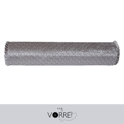 1 Fodera Cuscino Cilindro Velluto Riga Modello 2  cm 20x70  Con Interno Poliuretano HD Sfoderabile In 8 Tonalità Colore