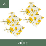 Cuscino Sedia Limone New | 40x40cm, spessore 4cm, sfoderabile con chiusura lampo