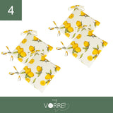 Cuscino Sedia Limone New | 40x40cm, spessore 4cm, sfoderabile con chiusura lampo