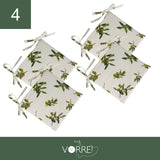 Cuscino Sedia Olive | 40x40cm, spessore 4cm, sfoderabile con chiusura lampo