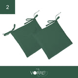 Cuscino Sedia Roma cm 40x40 spessore cm 4 sfoderabile con chiusura lampo | 2 pezzi