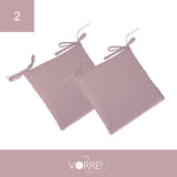 Cuscino Sedia Roma cm 40x40 spessore cm 4 sfoderabile con chiusura lampo | 2 pezzi
