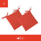 Cuscino Sedia Roma cm 40x40 spessore cm 4 sfoderabile con chiusura lampo | 2 pezzi